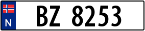 Trailer License Plate